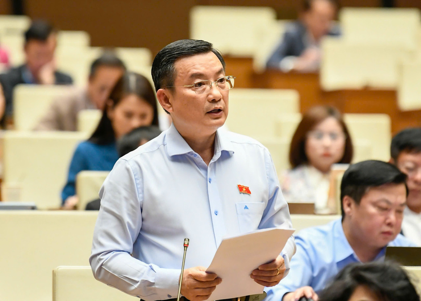 Đại biểu Phạm Trọng Nhân. Ảnh: Như Ý 112cds1.jpg