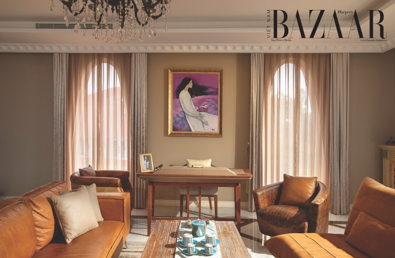 Dinh thự hơn 1.000m2 như cung điện của hoa hậu Việt 33 năm không có người kế nhiệm: Nội thất dát vàng, phòng khách có thể chứa 200 người- Ảnh 6.