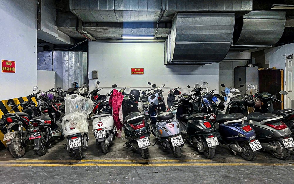 Thêm một chung cư cấm gửi xe điện dưới hầm - ảnh 1