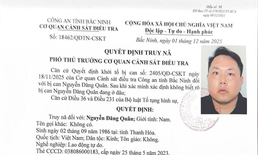 Truy nã Nguyễn Đăng Quân sinh năm 1986 - ảnh 2