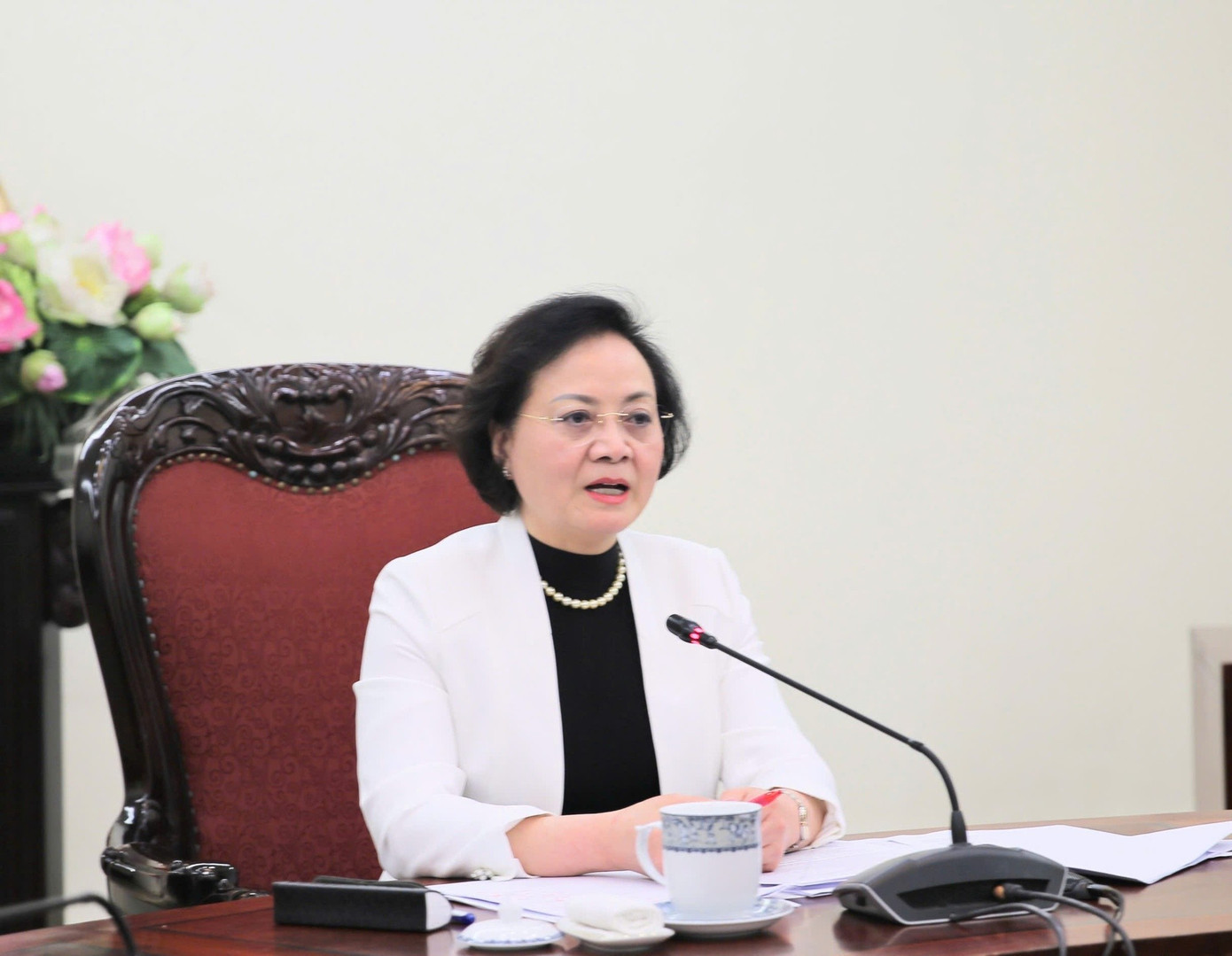 Phó Thủ tướng Phạm Thị Thanh Trà phát biểu. Ảnh: VGP 412ptt.jpg