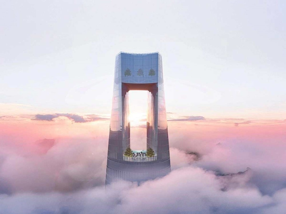 Tòa nhà chọc trời 377m lập kỷ lục khách sạn cao nhất thế giới, có 1.004 phòng trên 82 tầng - ảnh 4