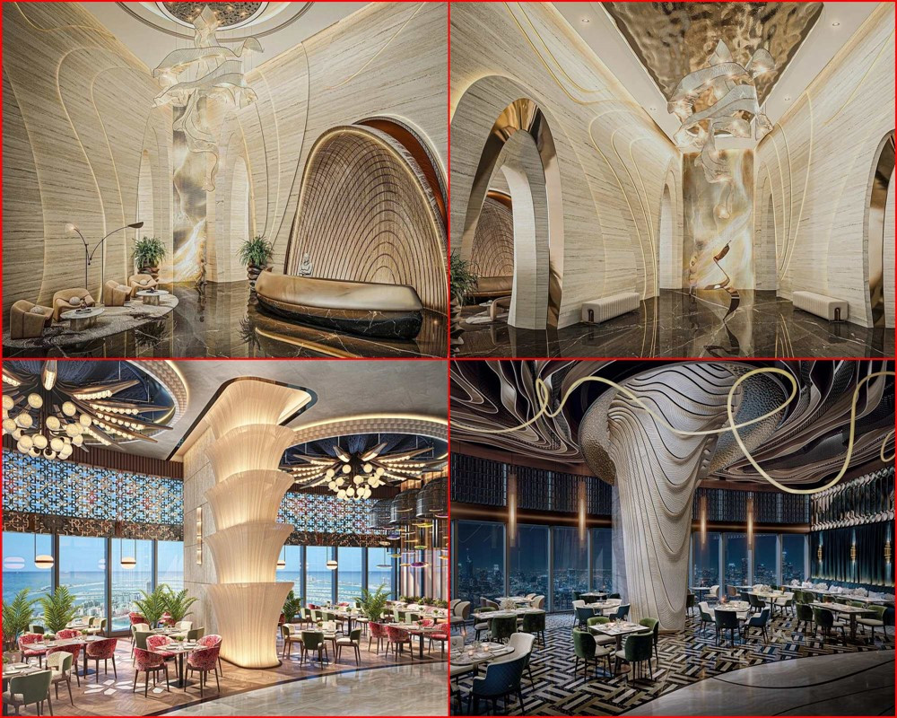 Tòa nhà chọc trời 377m lập kỷ lục khách sạn cao nhất thế giới, có 1.004 phòng trên 82 tầng - ảnh 2