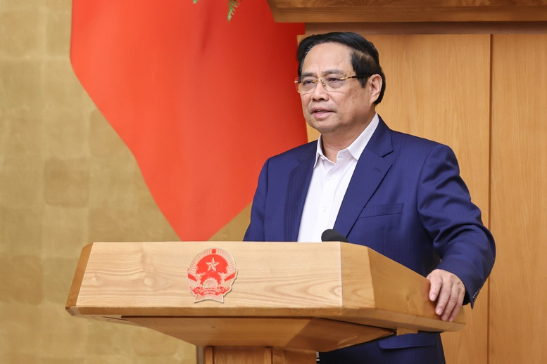 Thủ tướng Phạm Minh Chính tại phiên hợp. Nguồn ảnh: Báo Chính phủ