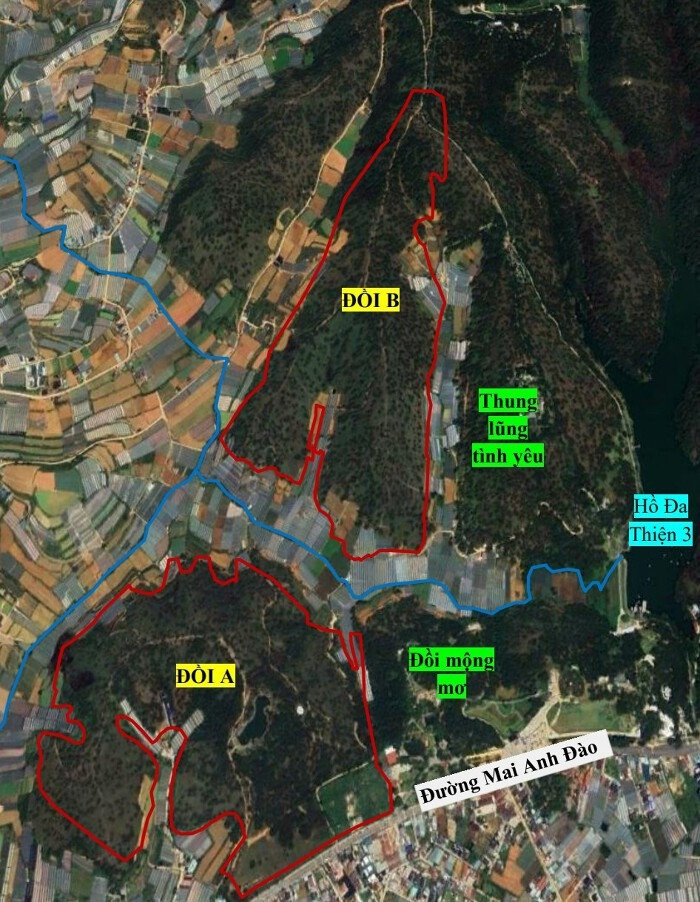 Đề xuất lấy gần 65ha rừng phòng hộ để xây dựng dự án quy mô 6.500 người ở 'thành phố ngàn hoa' - Ảnh 2.