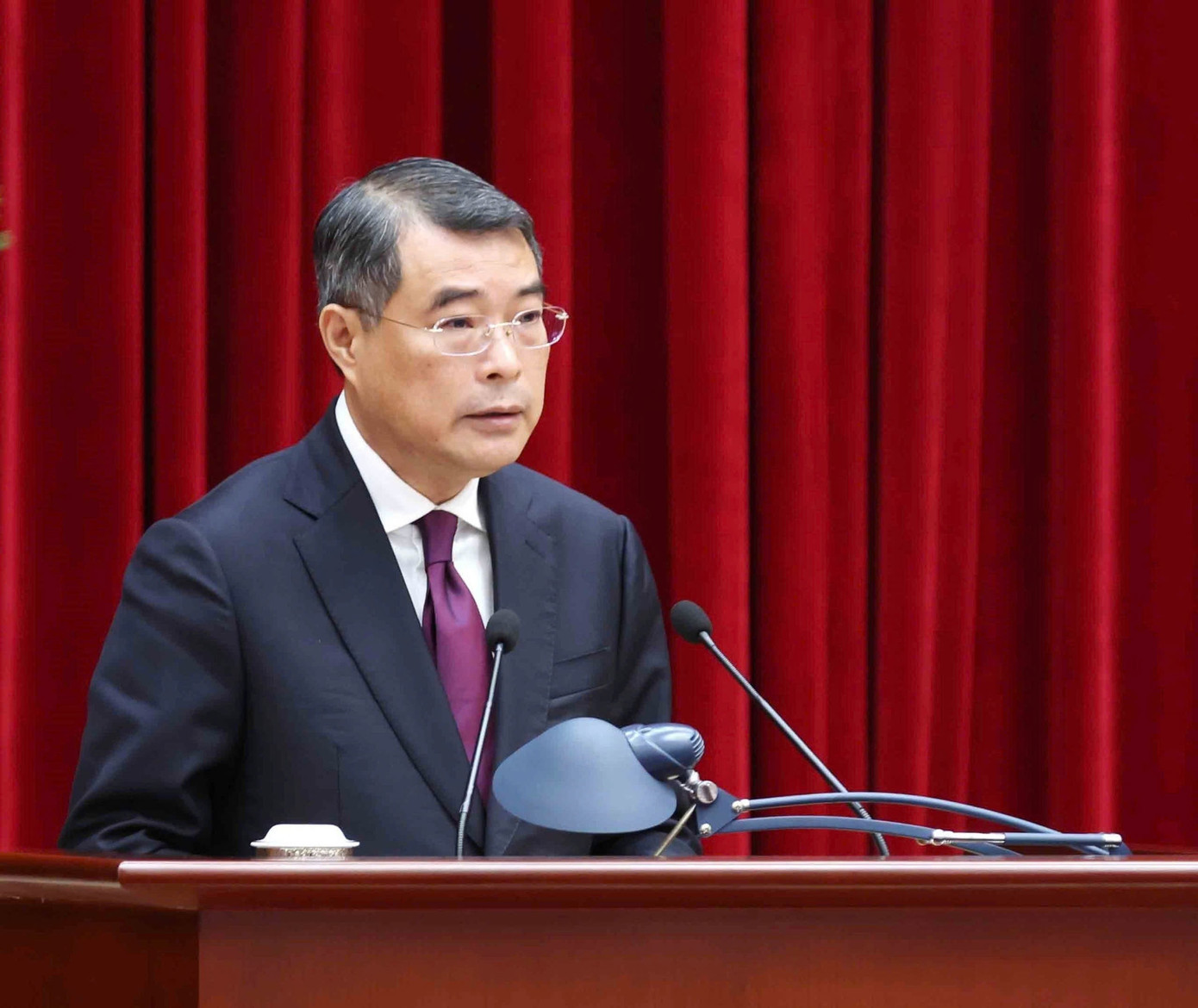 Trưởng Ban Tổ chức Trung ương Lê Minh Hưng phát biểu tại hội nghị. Ảnh: PV. tienphong-812tc.jpg