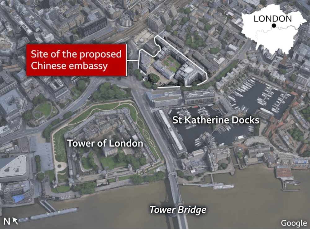 Kế hoạch xây dựng Đại sứ quán ‘siêu to khổng lồ’ của Trung Quốc tại London tiếp tục bị trì hoãn, vì sao? - ảnh 2