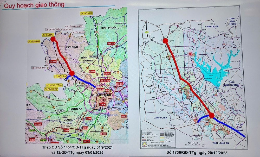 Vị trí dự án. Nguồn ảnh: Báo Long An Vị trí dự án. Nguồn ảnh: Báo Long An