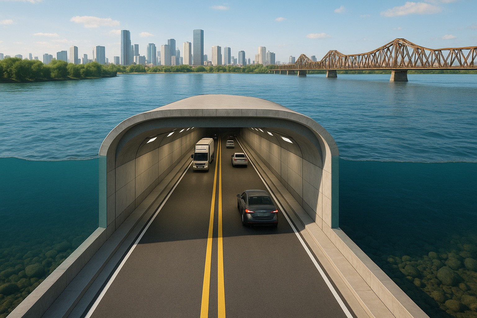 Chỉ một năm nữa, đơn vị hành chính cấp tỉnh loại đặc biệt của Việt Nam sẽ có hầm đường bộ vượt sông, vốn đầu tư gần 47.000 tỷ- Ảnh 1. Chỉ một năm nữa, đơn vị hành chính cấp tỉnh loại đặc biệt của Việt Nam sẽ có hầm đường bộ vượt sông, vốn đầu tư gần 47.000 tỷ- Ảnh 1.