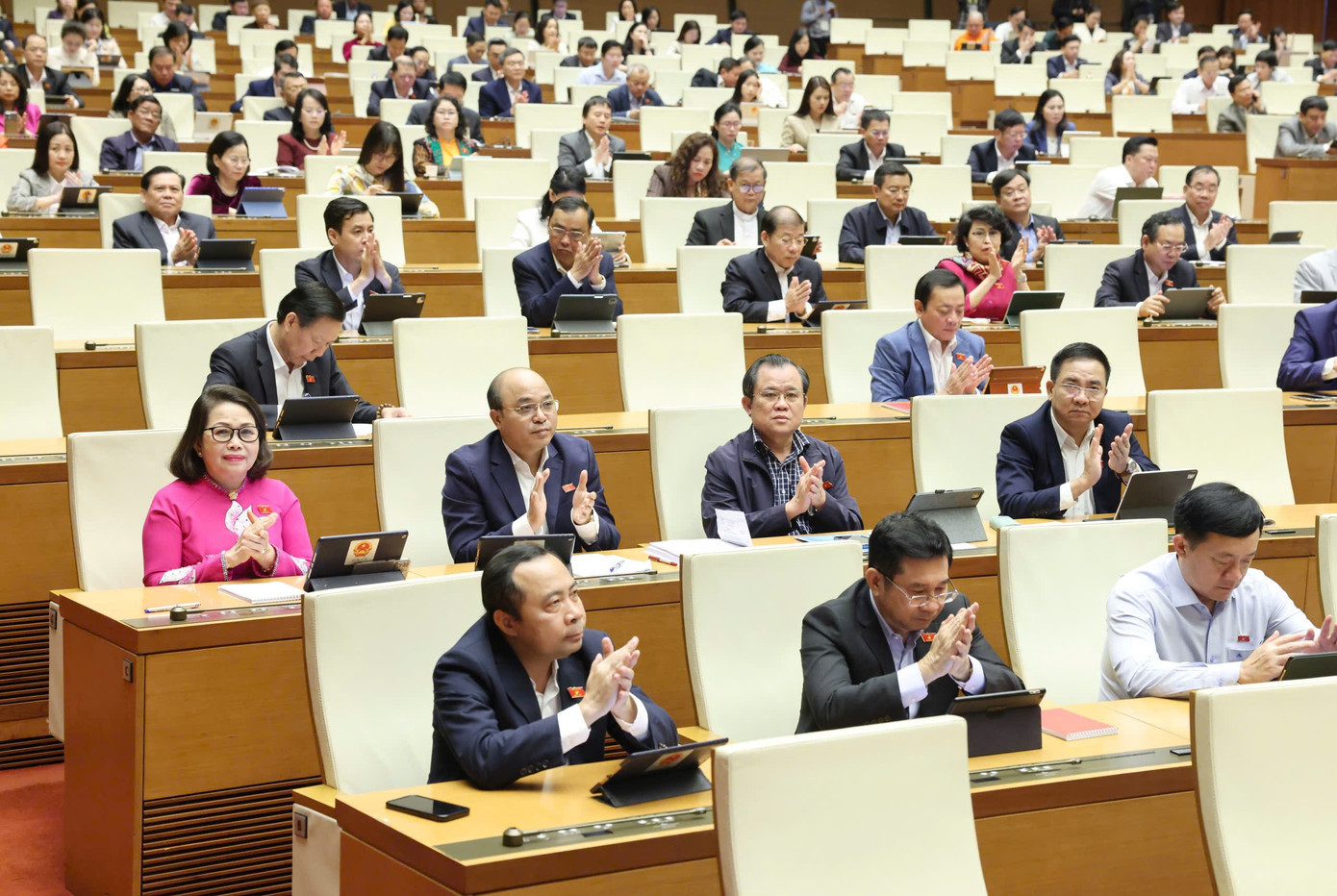 Các đại biểu tại phiên họp sáng 11/12. Ảnh: Như Ý 1112ldd.jpg