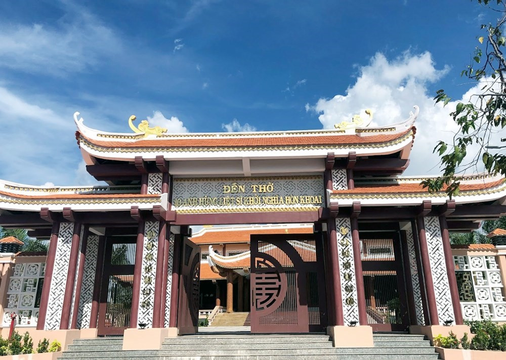 Trùng tu, nâng cấp đền thờ 10 Anh hùng liệt sỹ nơi đất mũi - ảnh 1