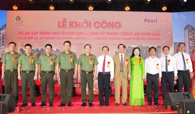Hình ảnh tại lễ khởi công. Nguồn ảnh: Bộ Công an