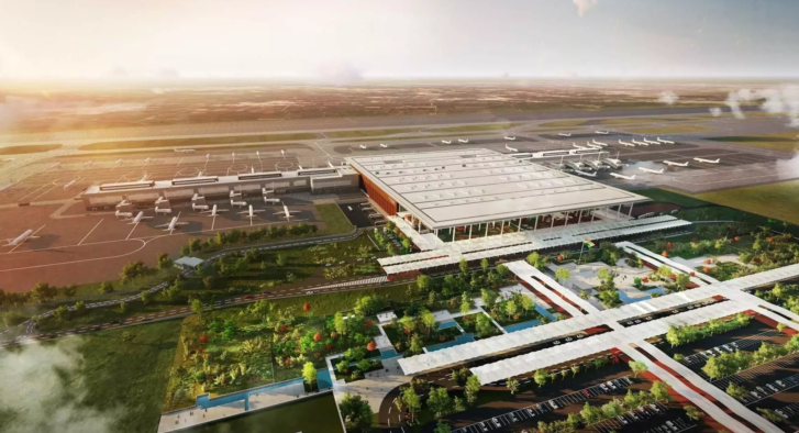 Khởi công xây dựng sân bay rộng gấp 3 lần Tân Sơn Nhất, vốn đầu tư 19.000 tỷ đồng Khởi công xây dựng sân bay rộng gấp 3 lần Tân Sơn Nhất, vốn đầu tư 19.000 tỷ đồng