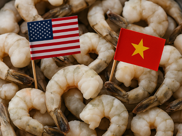 Tôm Việt đối diện nguy cơ Mỹ áp thuế 35%, hơn 700 triệu USD xuất khẩu đứng trước thách thức lớn