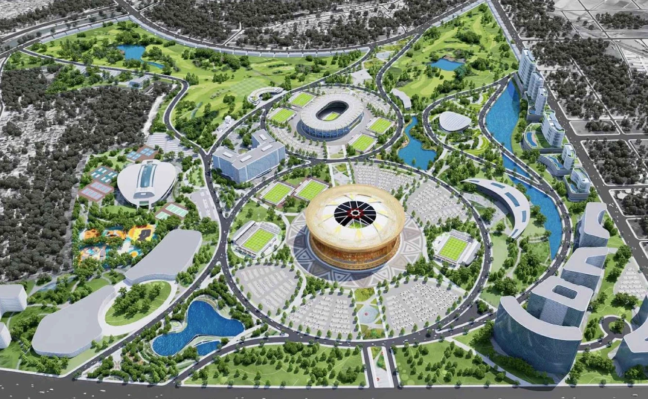 Phối cảnh khu đô thị thể thao Olympic - khu B