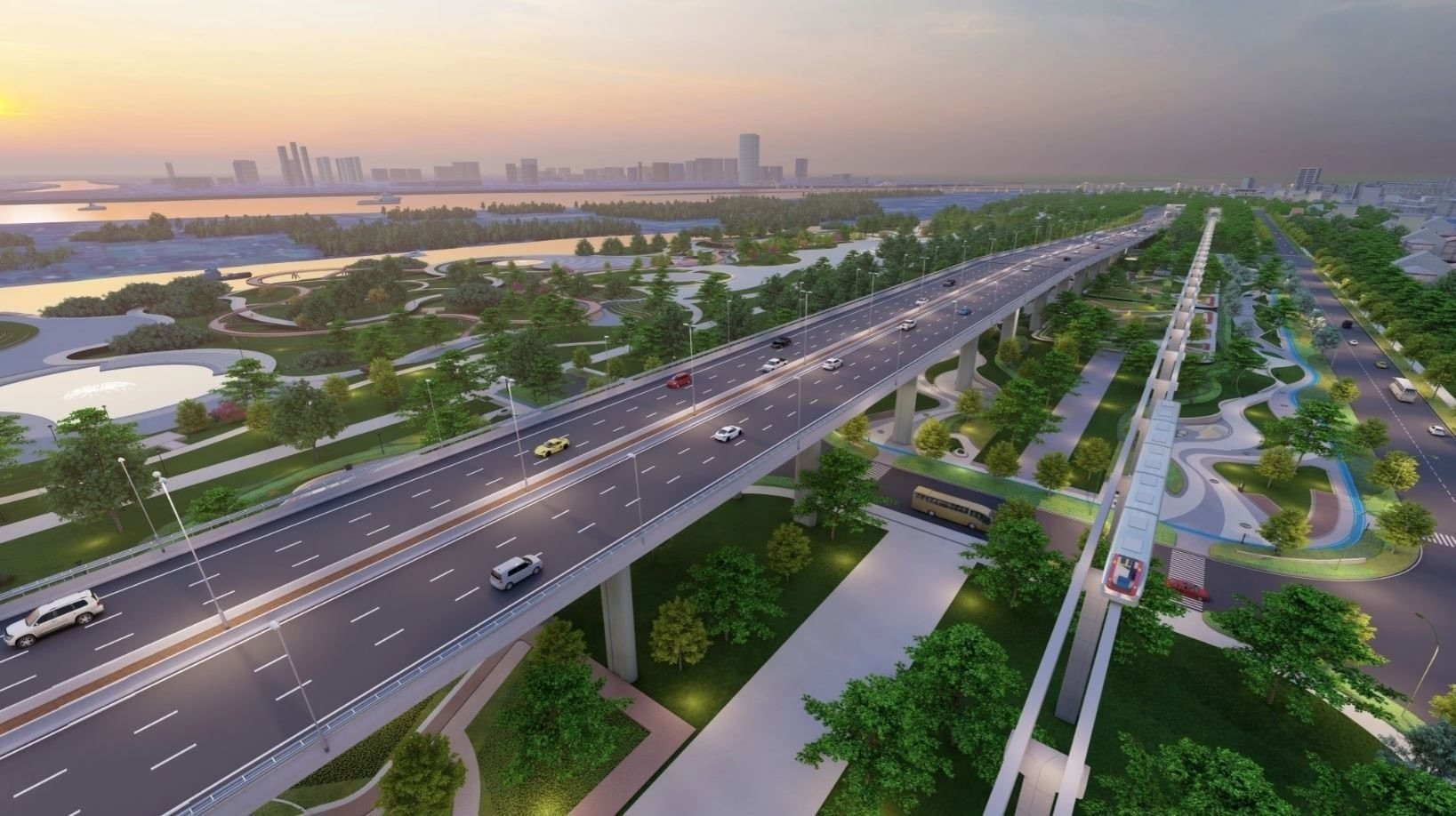 6 ngày nữa, chính thức khởi công siêu dự án 855.000 tỷ ven sông Hồng- Ảnh 2. 6 ngày nữa, chính thức khởi công siêu dự án 855.000 tỷ ven sông Hồng- Ảnh 2.