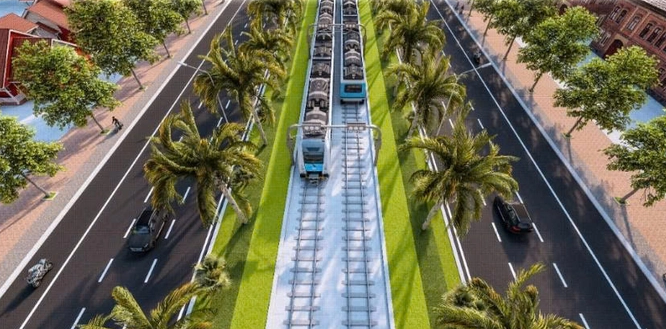 Chỉ vài ngày nữa, đặc khu lớn bậc nhất Việt Nam chính thức khởi công tuyến tàu điện đầu tiên, vốn 9.000 tỷ, dài 18km- Ảnh 2.