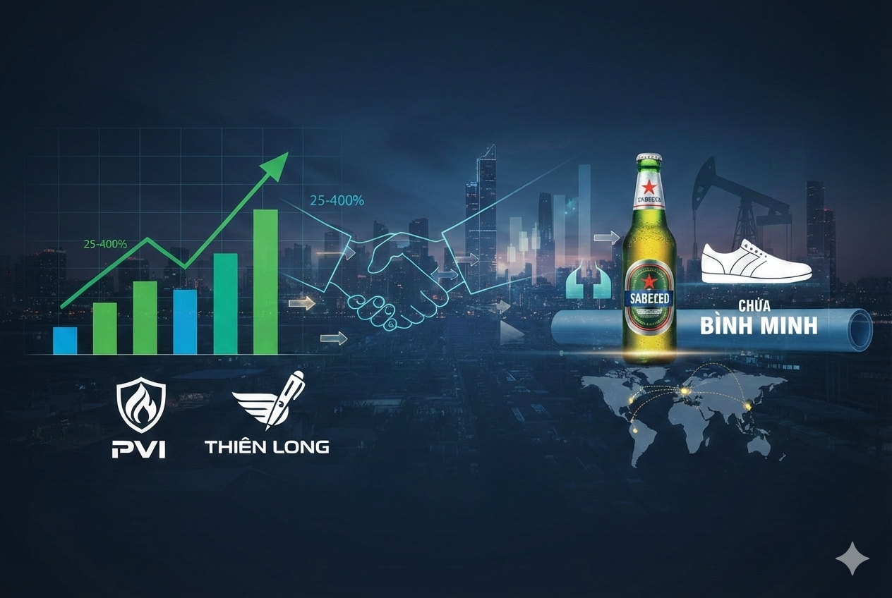 Sóng cổ phiếu cuối 2025: Dấu ấn thoái vốn nhà nước và M&A Thiên Long