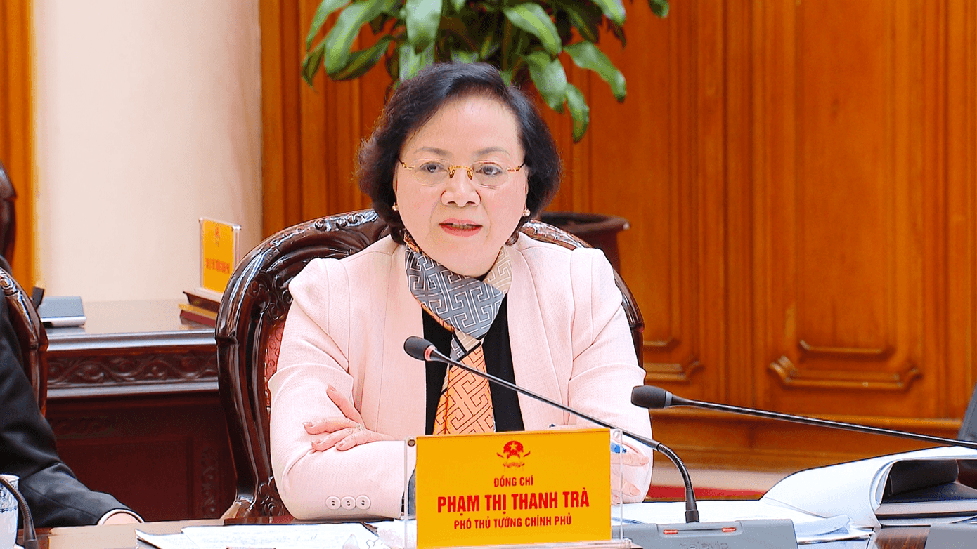 Phó Thủ tướng Phạm Thị Thanh Trà. Ảnh: VGP 1612ptt1.png