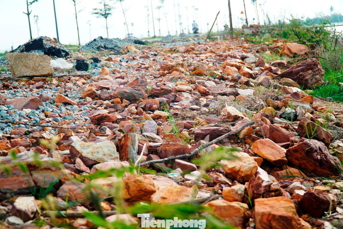 Do ảnh hưởng của mưa bão, lũ lụt liên tục trong tháng 10 và 11, việc khắc phục của nhà thầu chưa được thực hiện đúng yêu cầu. Cuối tháng 11 vừa qua, Ban Quản lý dự án tiếp tục có văn bản yêu cầu đơn vị thi công khẩn trương vận chuyển toàn bộ đá phong hóa lẫn trong đất san lấp không đạt tiêu chuẩn ra khỏi công trường. tp-6-da-phong-hoa-duong-cho-mai-tan-my.jpg