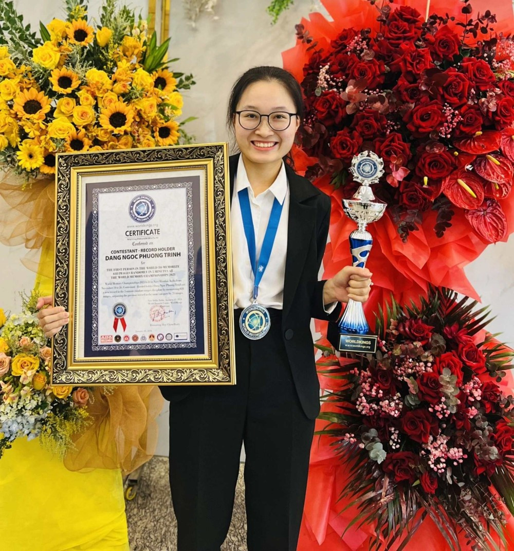 'Thần đồng' Việt sinh năm 2000 giành Huy chương Vàng 'Siêu trí nhớ thế giới', lập kỷ lục đặc biệt - ảnh 2