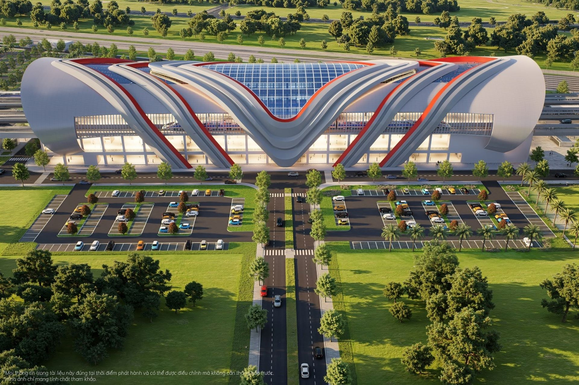 Ảnh 11 Phối cảnh nhà ga (depot) dự án đường sắt tốc độ cao Bến Thành - Cần Giờ