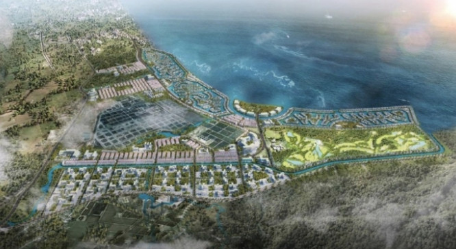 Vingroup chính thức khởi công siêu đô thị ven vịnh biển 85.000 tỷ: Quy mô lớn chưa từng có tại tỉnh có đường bờ biển dài nhất cả nước- Ảnh 1.