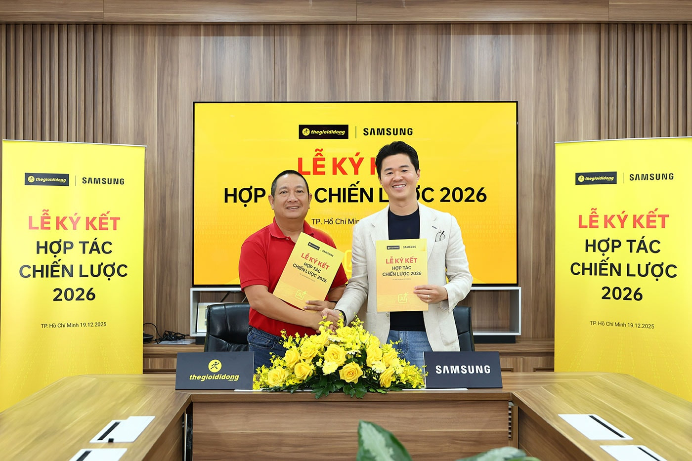 Thế Giới Di Động và Samsung cùng đặt kỳ vọng lớn vào sự bứt phá doanh thu trong năm 2026.