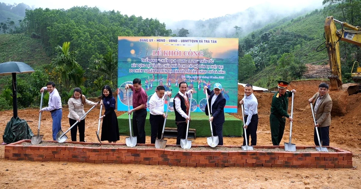 'Chiến dịch Quang Trung' ở Đà Nẵng: Thần tốc dựng nhà cho người dân vùng sạt lở