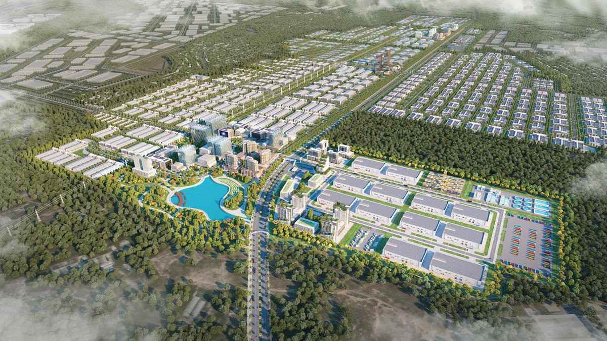 Phối cảnh Khu công nghiệp Bàu Cạn - Tân Hiệp. Nguồn ảnh: Internet