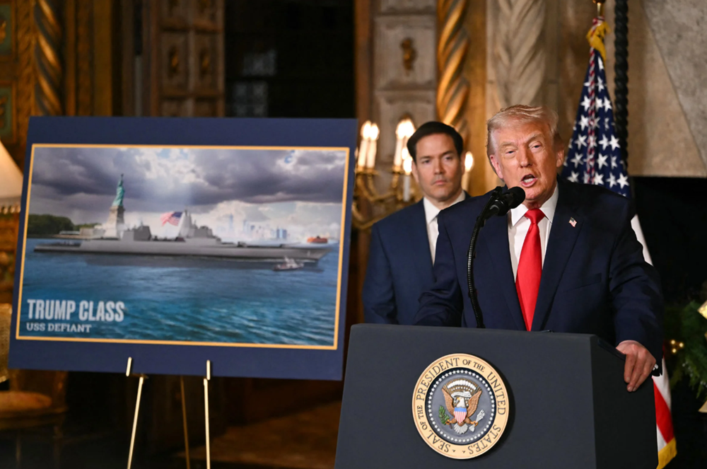 Mỹ đóng thiết giáp hạm mới mang tên ông Trump - ảnh 1