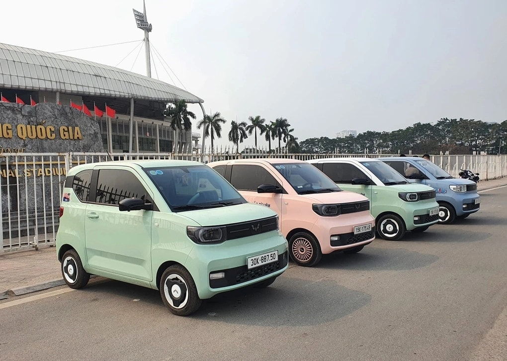 Wuling Mini EV có màu sắc trẻ trung, tươi sáng.