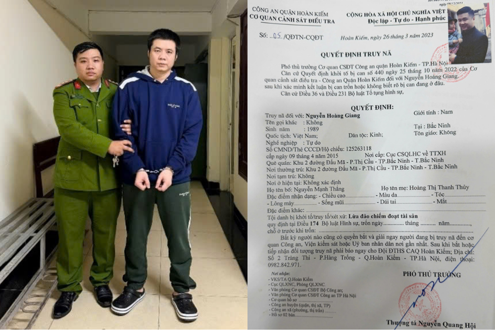 Bắt khẩn cấp Nguyễn Hoàng Giang, SN 1989 khi vừa nhập cảnh vào Việt Nam