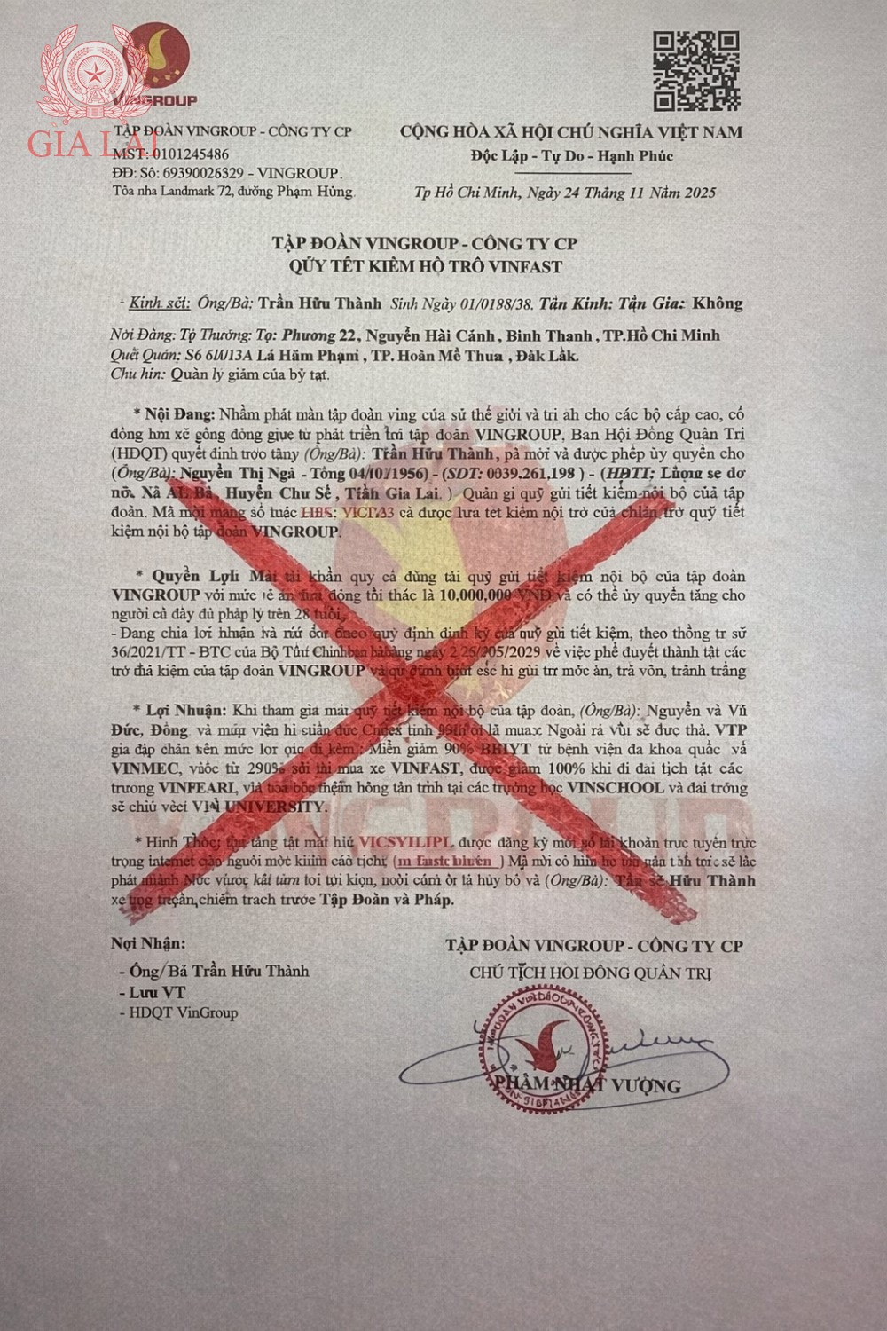 Chị N. đến ngân hàng chuyển tiền cho ‘nhân viên của Tập đoàn Vingroup’, công an lập tức vào cuộc