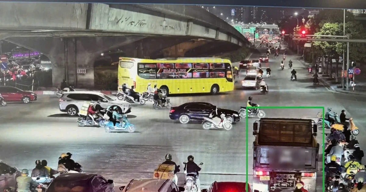 Từ camera AI, CSGT phát hiện hàng chục xe tải vi phạm trong khung giờ cao điểm