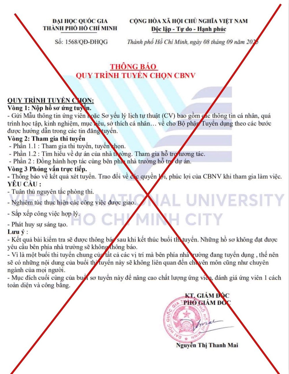 Đại học lớn nhất Việt Nam phát cảnh báo khẩn tới phụ huynh, sinh viên - ảnh 1