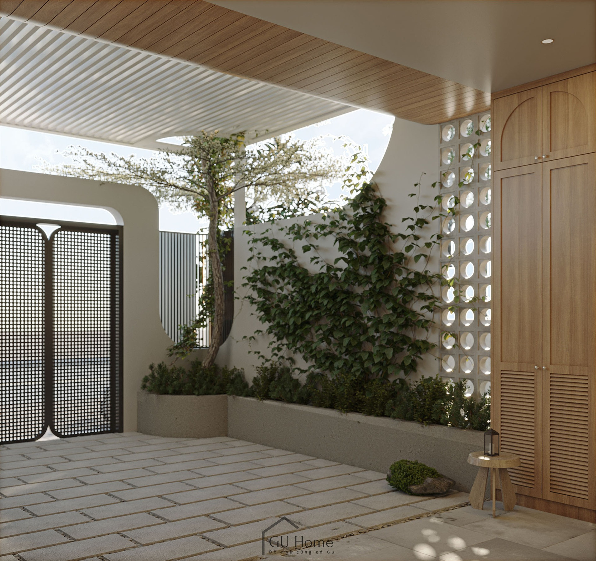 Sống chậm và chữa lành trong căn hộ mang đậm phong cách Japandi giữa làng quê- Ảnh 3.