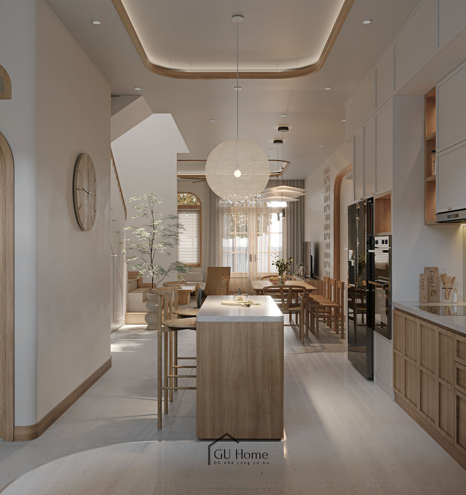 Sống chậm và chữa lành trong căn hộ mang đậm phong cách Japandi giữa làng quê- Ảnh 7.