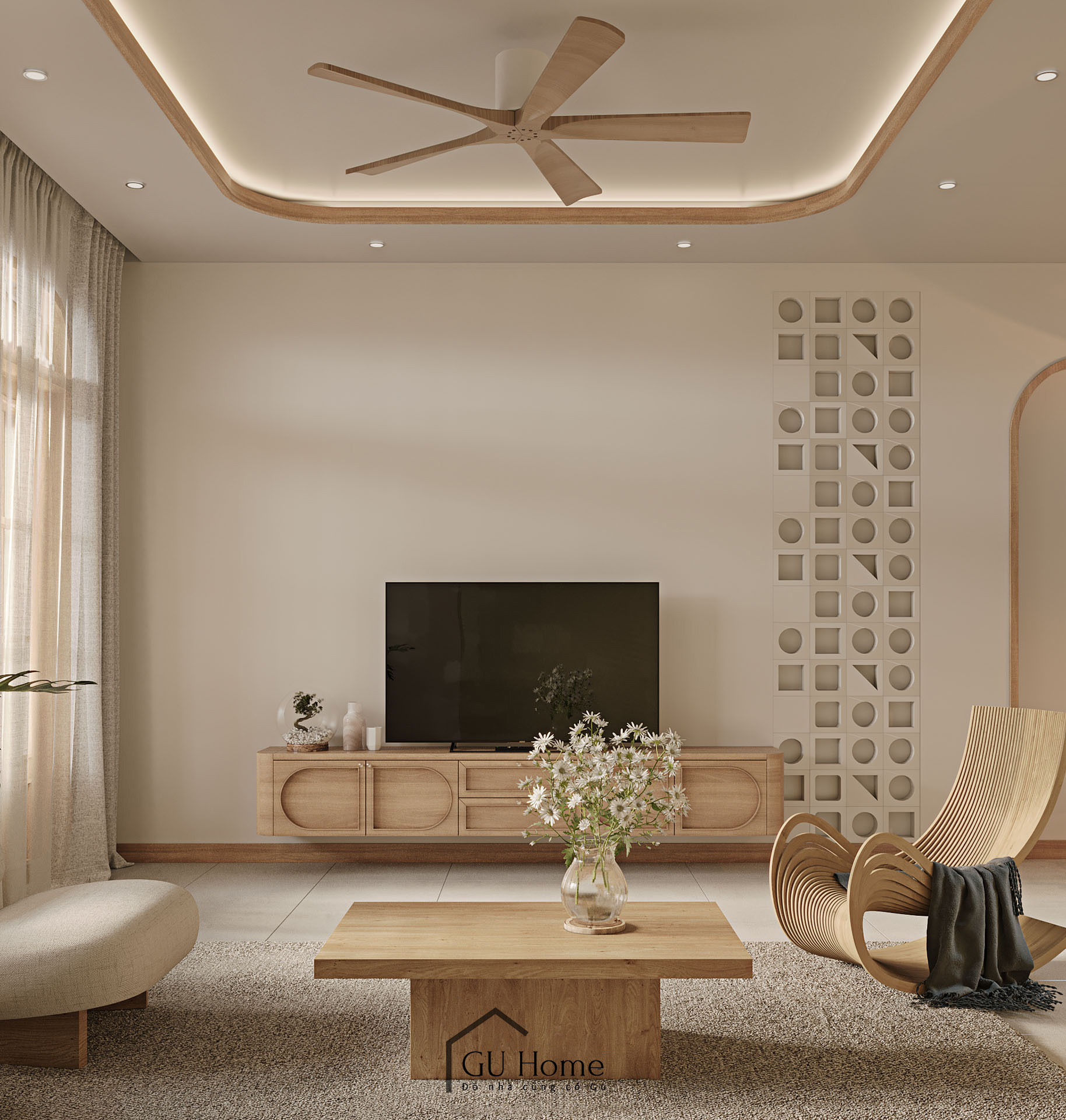 Sống chậm và chữa lành trong căn hộ mang đậm phong cách Japandi giữa làng quê- Ảnh 8.