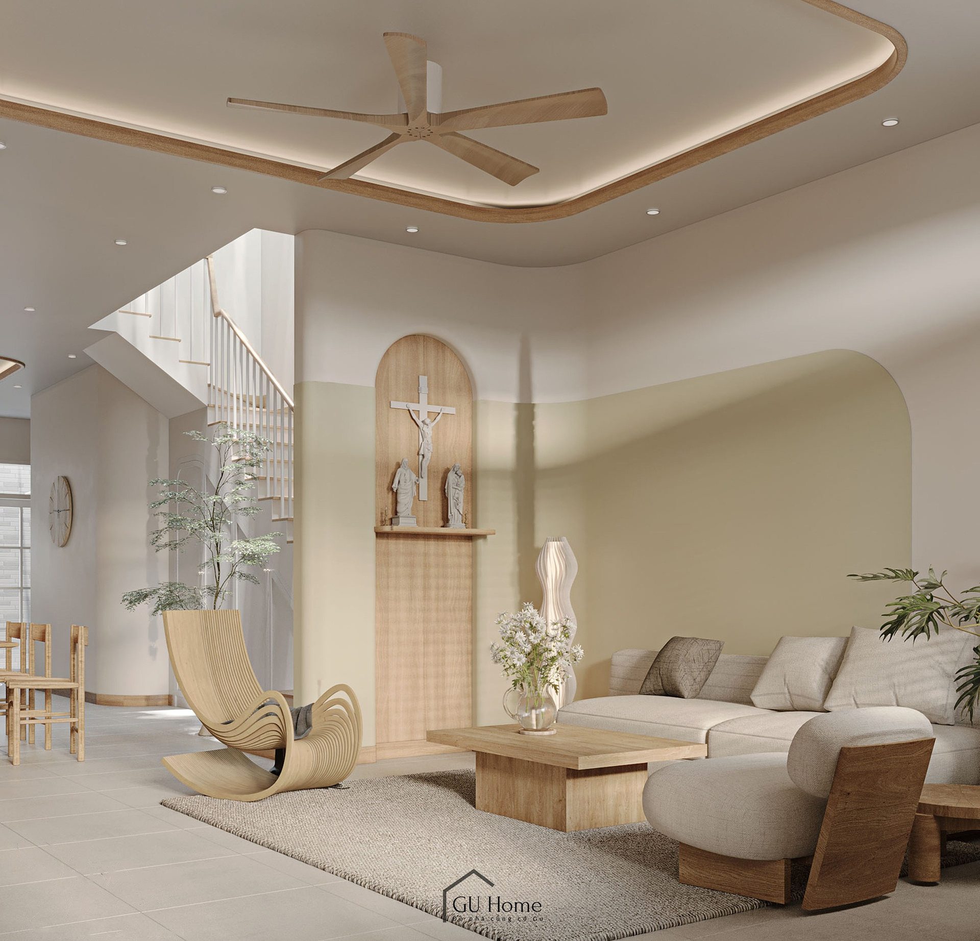 Sống chậm và chữa lành trong căn hộ mang đậm phong cách Japandi giữa làng quê- Ảnh 5.