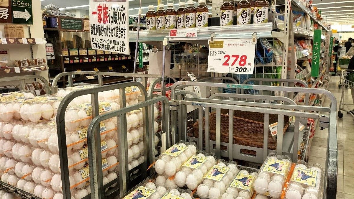 Thực phẩm tại Nhật leo thang: Gạo gần 740.000 đồng/5 kg, trứng hơn 55.000 đồng/kg