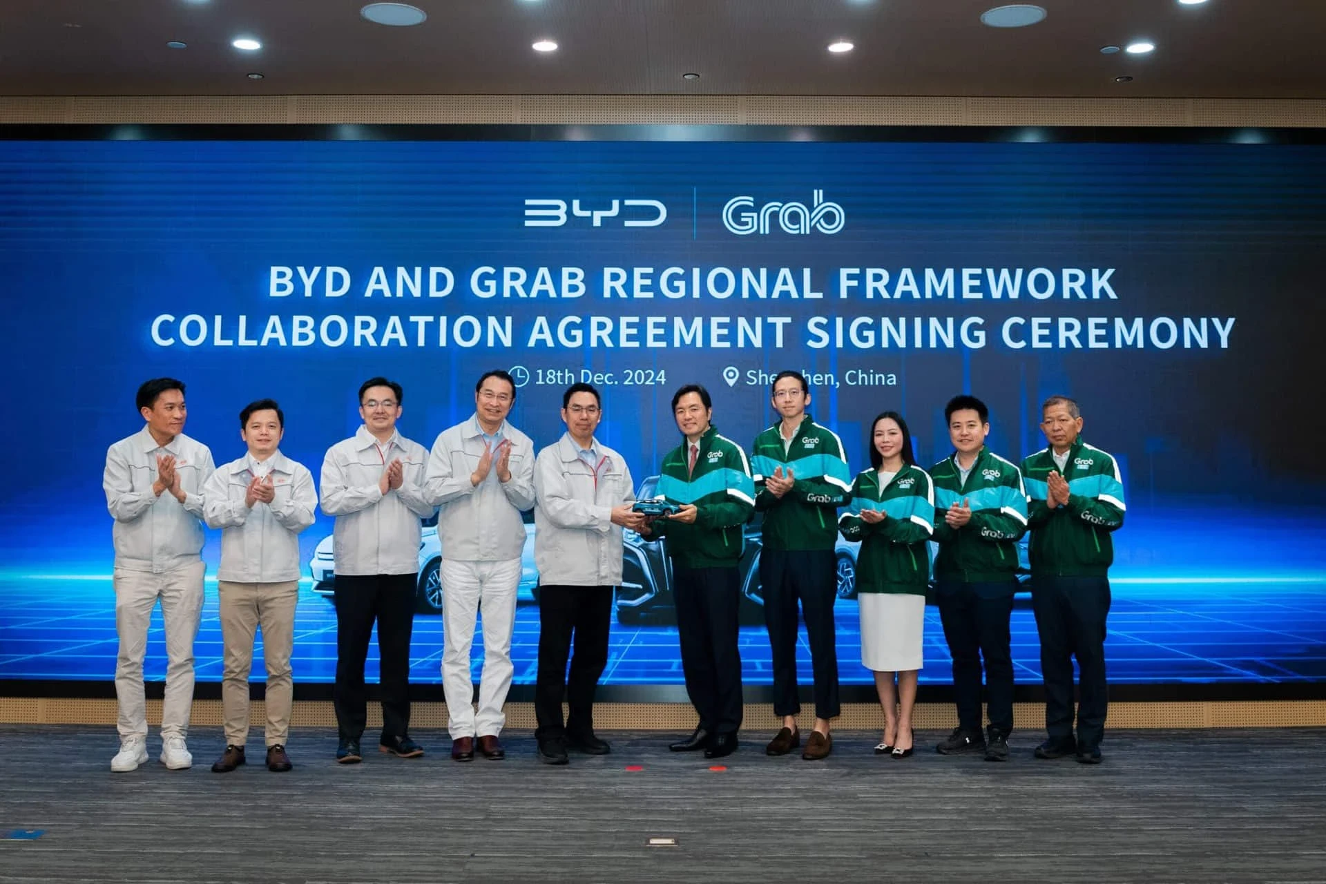 BYD sẽ cung cấp cho các đối tác tài xế của Grab trên khắp Đông Nam Á quyền mua 50.000 xe điện BYD với mức giá cạnh tranh nhất
