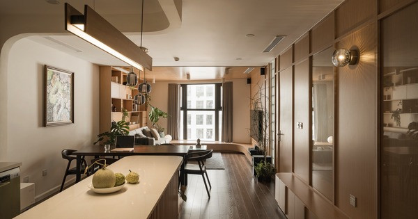 Căn hộ 125m2 bàn giao thô thành 'nhà sáng': Hành lang dài, góc cong vụn vẫn hóa tổ ấm thông minh