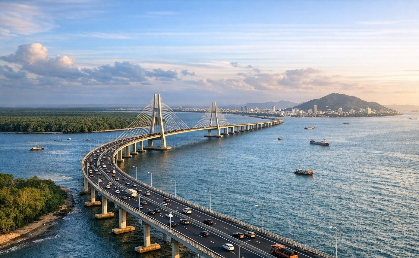 Cầu đường vượt biển hơn 104.000 tỷ: Dự kiến có 6 làn, rút ngắn quãng đường trung tâm TP. HCM đến Bà Rịa - Vũng Tàu cũ còn 1 giờ- Ảnh 2.