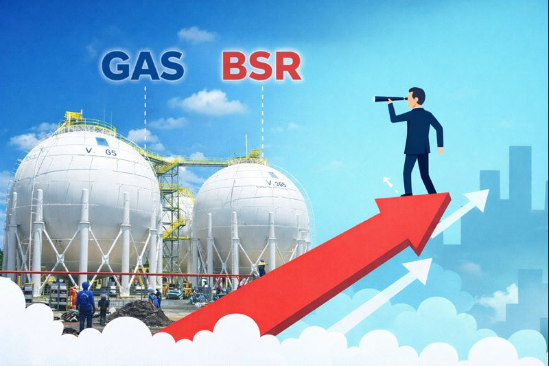 Cổ phiếu dầu khí bứt tốc, chuyên gia nói gì về triển vọng của GAS và BSR?