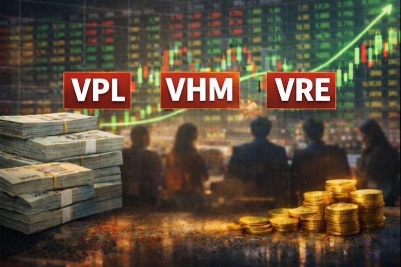 Cổ phiếu VHM, VRE, VPL đồng loạt giảm mạnh, điều gì đang diễn ra?