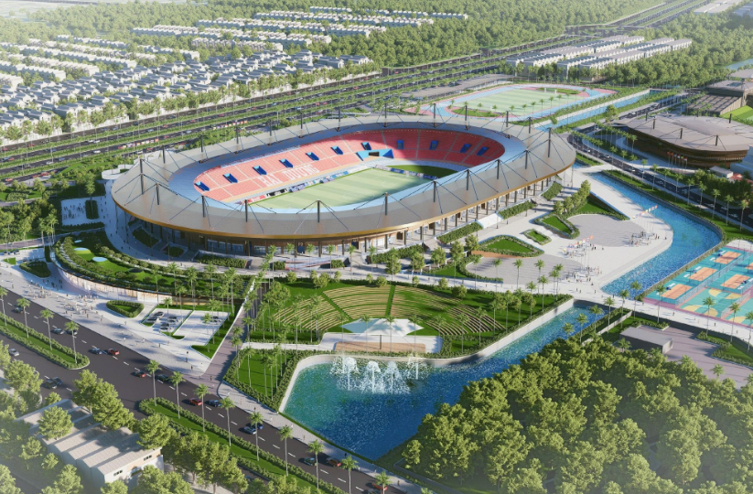Thành phố nhỏ nhất Việt Nam sắp có thêm sân vận động mới, sức chứa 30.000 chỗ ngồi, quy mô gần bằng sân Mỹ Đình- Ảnh 1.