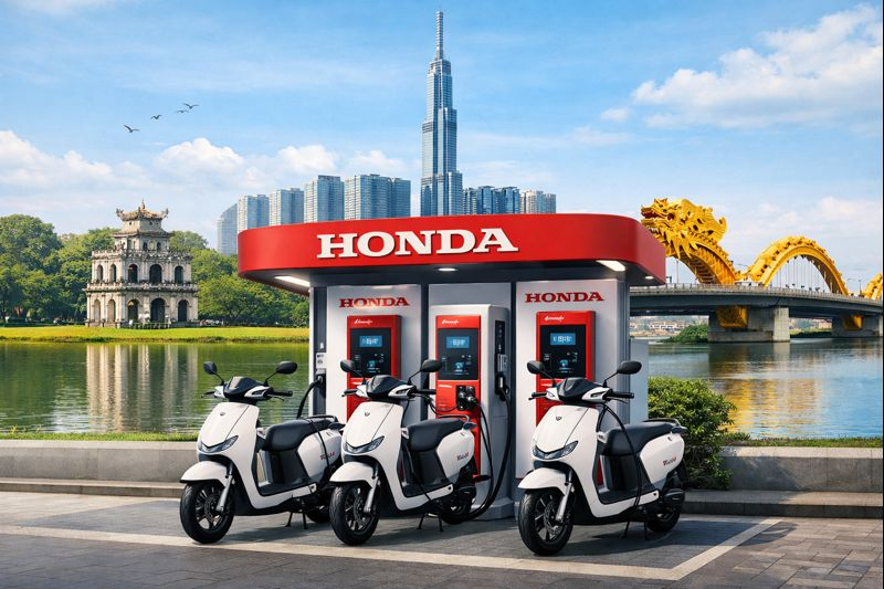Honda sẽ lắp trạm sạc tại Hà Nội, TP. HCM, Đà Nẵng