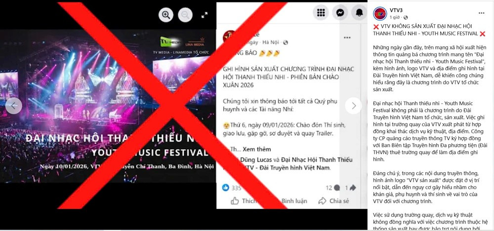 VTV đính chính về 'Đại nhạc hội Thanh thiếu nhi - Youth Music Festival' - ảnh 2