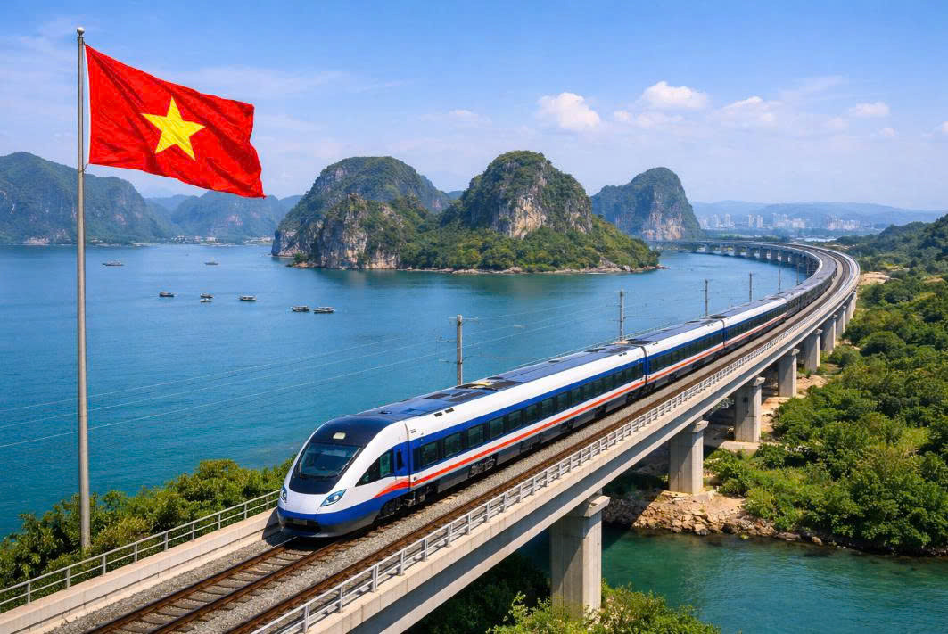 Tuyến đường sắt Hải Phòng - Hạ Long - Móng Cái. Ảnh minh họa